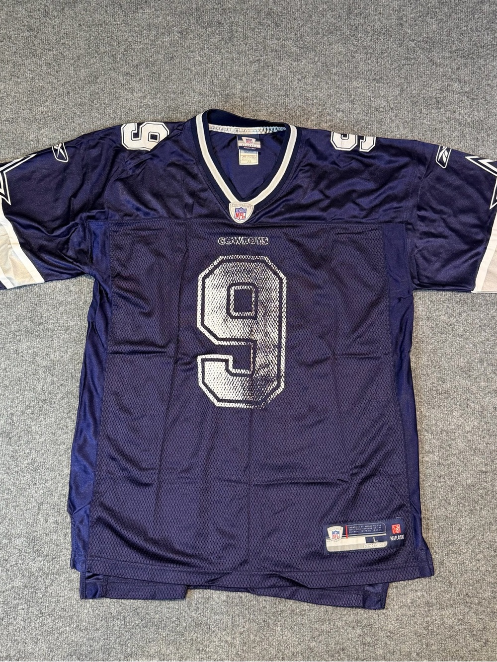 Y2K Reebok Tony Romo Dallas Cowboys NFL Authentic Jersey Size Large